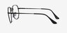 Ray-Ban RB6448 Black MetalEyeglass Frames from EyeBuyDirect, Side View