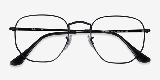 Ray-Ban RB6448 Black MetalEyeglass Frames from EyeBuyDirect, Closed View