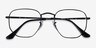 Ray-Ban RB6448 Black MetalEyeglass Frames from EyeBuyDirect, Closed View