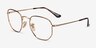 Ray-Ban RB6448 Tortoise Gold MetalEyeglass Frames from EyeBuyDirect, Angle View