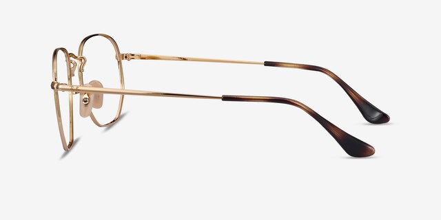 Ray-Ban RB6448 Tortoise Gold MetalEyeglass Frames from EyeBuyDirect, Side View