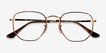 Ray-Ban RB6448 Tortoise Gold MetalEyeglass Frames from EyeBuyDirect, Closed View