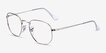 Ray-Ban RB6448 Silver MetalEyeglass Frames from EyeBuyDirect, Angle View