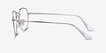 Ray-Ban RB6448 Silver MetalEyeglass Frames from EyeBuyDirect, Side View