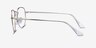 Ray-Ban RB6448 Silver MetalEyeglass Frames from EyeBuyDirect, Side View