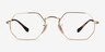 Ray-Ban RB6456 Gold MetalEyeglass Frames from EyeBuyDirect, Front View