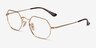 Ray-Ban RB6456 Gold MetalEyeglass Frames from EyeBuyDirect, Angle View