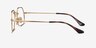 Ray-Ban RB6456 Gold MetalEyeglass Frames from EyeBuyDirect, Side View