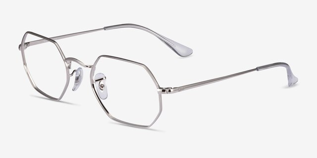 Ray-Ban RB6456 Silver MetalEyeglass Frames from EyeBuyDirect, Angle View