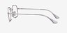 Ray-Ban RB6456 Silver MetalEyeglass Frames from EyeBuyDirect, Side View