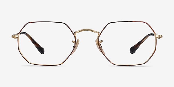 Ray-Ban RB6456 Tortoise Gold Metal Eyeglass Frames
