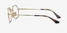 Ray-Ban RB6456 Tortoise Gold MetalEyeglass Frames from EyeBuyDirect, Side View