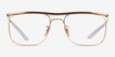 Ray-Ban RB6519 Gold MetalEyeglass Frames from EyeBuyDirect, Front View