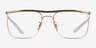 Ray-Ban RB6519 Gold MetalEyeglass Frames from EyeBuyDirect, Front View