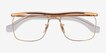 Ray-Ban RB6519 Gold MetalEyeglass Frames from EyeBuyDirect, Closed View