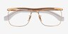 Ray-Ban RB6519 Gold MetalEyeglass Frames from EyeBuyDirect, Closed View