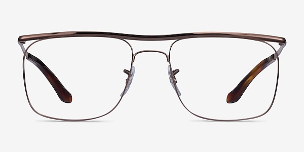 Ray-Ban RB6519 Brown Metal Eyeglass Frames
