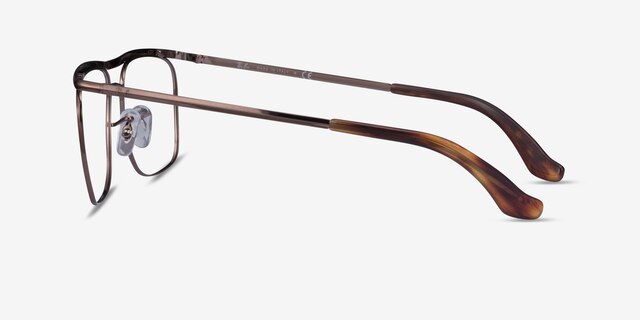 Ray-Ban RB6519 Brown MetalEyeglass Frames from EyeBuyDirect, Side View