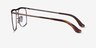 Ray-Ban RB6519 Brown MetalEyeglass Frames from EyeBuyDirect, Side View