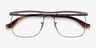 Ray-Ban RB6519 Brown MetalEyeglass Frames from EyeBuyDirect, Closed View