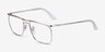 Ray-Ban RB6519 Silver MetalEyeglass Frames from EyeBuyDirect, Angle View