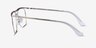Ray-Ban RB6519 Silver MetalEyeglass Frames from EyeBuyDirect, Side View