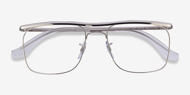 Ray-Ban RB6519 Silver MetalEyeglass Frames from EyeBuyDirect, Closed View