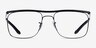 Ray-Ban RB6519 Noir MétalMontures de lunettes de vue d'EyeBuyDirect, Vue de Face
