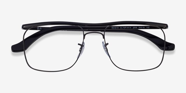 Ray-Ban RB6519 Noir MétalMontures de lunettes de vue d'EyeBuyDirect, Vue Rapprochée