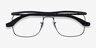 Ray-Ban RB6519 Noir MétalMontures de lunettes de vue d'EyeBuyDirect, Vue Rapprochée