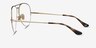 Ray-Ban RB6589 Gold MetalEyeglass Frames from EyeBuyDirect, Side View