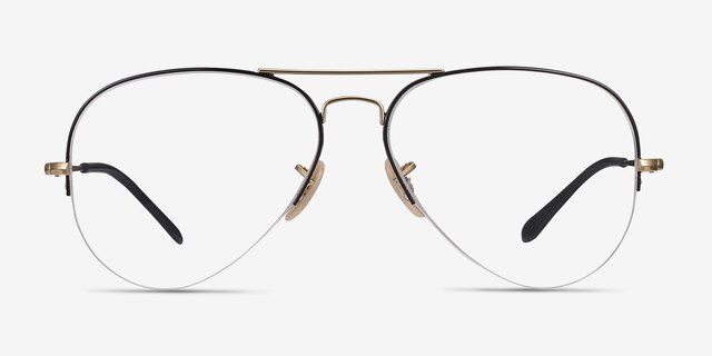 Ray-Ban RB6589 Black Gold MétalMontures de lunettes de vue d'EyeBuyDirect, Vue de Face