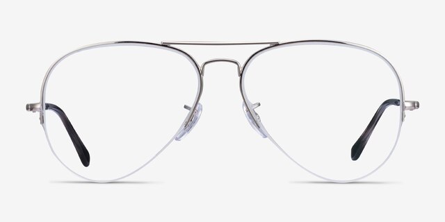Ray-Ban RB6589 Silver MetalEyeglass Frames from EyeBuyDirect, Front View