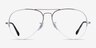 Ray-Ban RB6589 Silver MetalEyeglass Frames from EyeBuyDirect, Front View