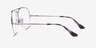 Ray-Ban RB6589 Silver MetalEyeglass Frames from EyeBuyDirect, Side View