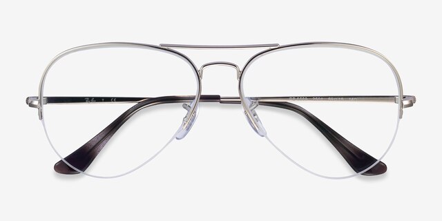 Ray-Ban RB6589 Silver MetalEyeglass Frames from EyeBuyDirect, Closed View