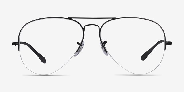 Ray-Ban RB6589 Black MetalEyeglass Frames from EyeBuyDirect, Front View