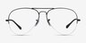 Ray-Ban RB6589 Black MetalEyeglass Frames from EyeBuyDirect, Front View