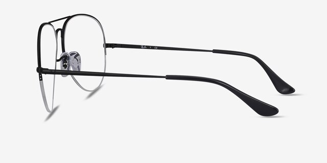 Ray-Ban RB6589 Black MetalEyeglass Frames from EyeBuyDirect, Side View