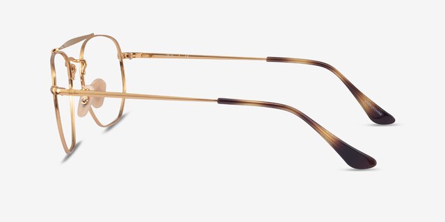 Ray-Ban RB3648V Gold MetalEyeglass Frames from EyeBuyDirect, Side View