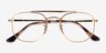 Ray-Ban RB3648V Gold MetalEyeglass Frames from EyeBuyDirect, Closed View