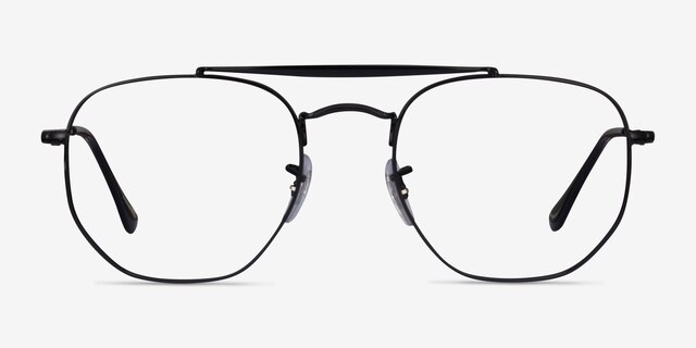 Ray-Ban RB3648V Black MetalEyeglass Frames from EyeBuyDirect, Front View