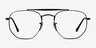 Ray-Ban RB3648V Black MetalEyeglass Frames from EyeBuyDirect, Front View