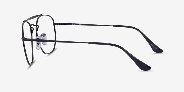 Ray-Ban RB3648V Black MetalEyeglass Frames from EyeBuyDirect, Side View