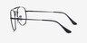Ray-Ban RB3648V Black MetalEyeglass Frames from EyeBuyDirect, Side View