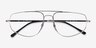 Ray-Ban RB6455 Silver MetalEyeglass Frames from EyeBuyDirect, Closed View