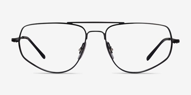 Ray-Ban RB6455 Black MetalEyeglass Frames from EyeBuyDirect, Front View