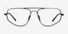 Ray-Ban RB6455 Black MetalEyeglass Frames from EyeBuyDirect, Front View