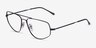 Ray-Ban RB6455 Black MetalEyeglass Frames from EyeBuyDirect, Angle View
