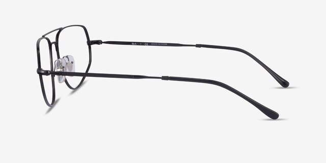Ray-Ban RB6455 Black MetalEyeglass Frames from EyeBuyDirect, Side View